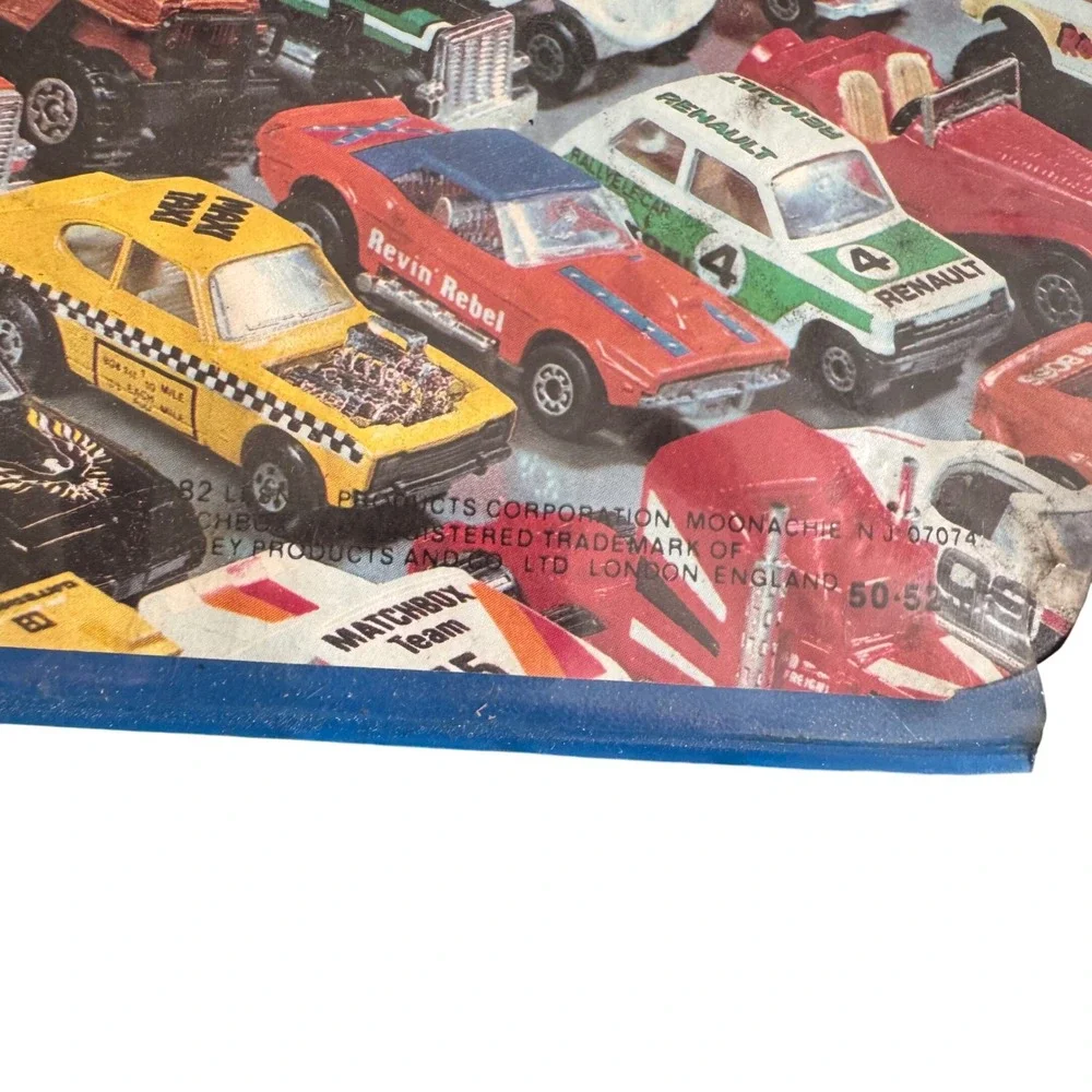 Vintage 1982 Matchbox Official Collectors Carry Case Blue Holds 24 Cars 50-01-24